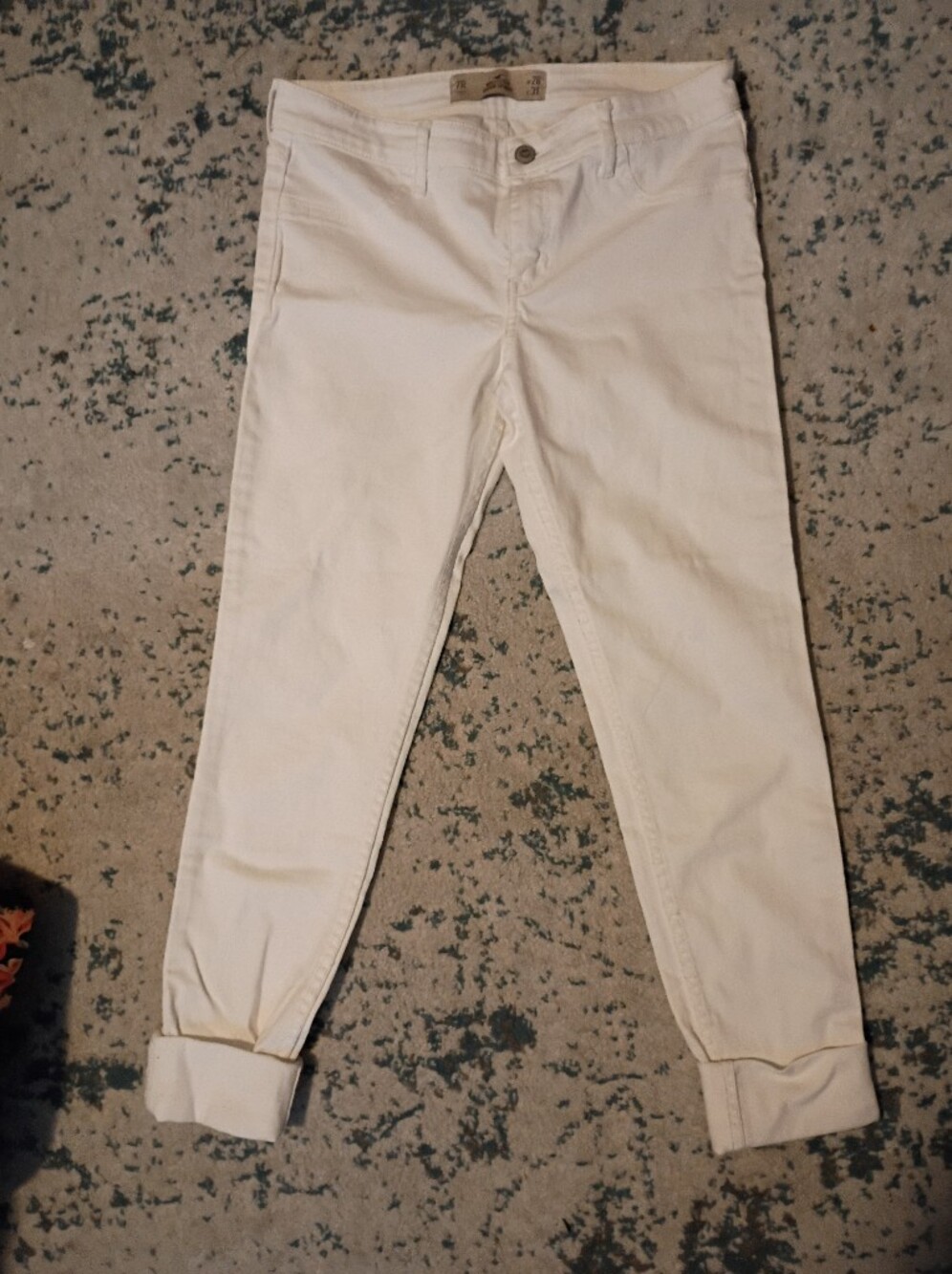 Hollister White Super Skinny Denim Jeans